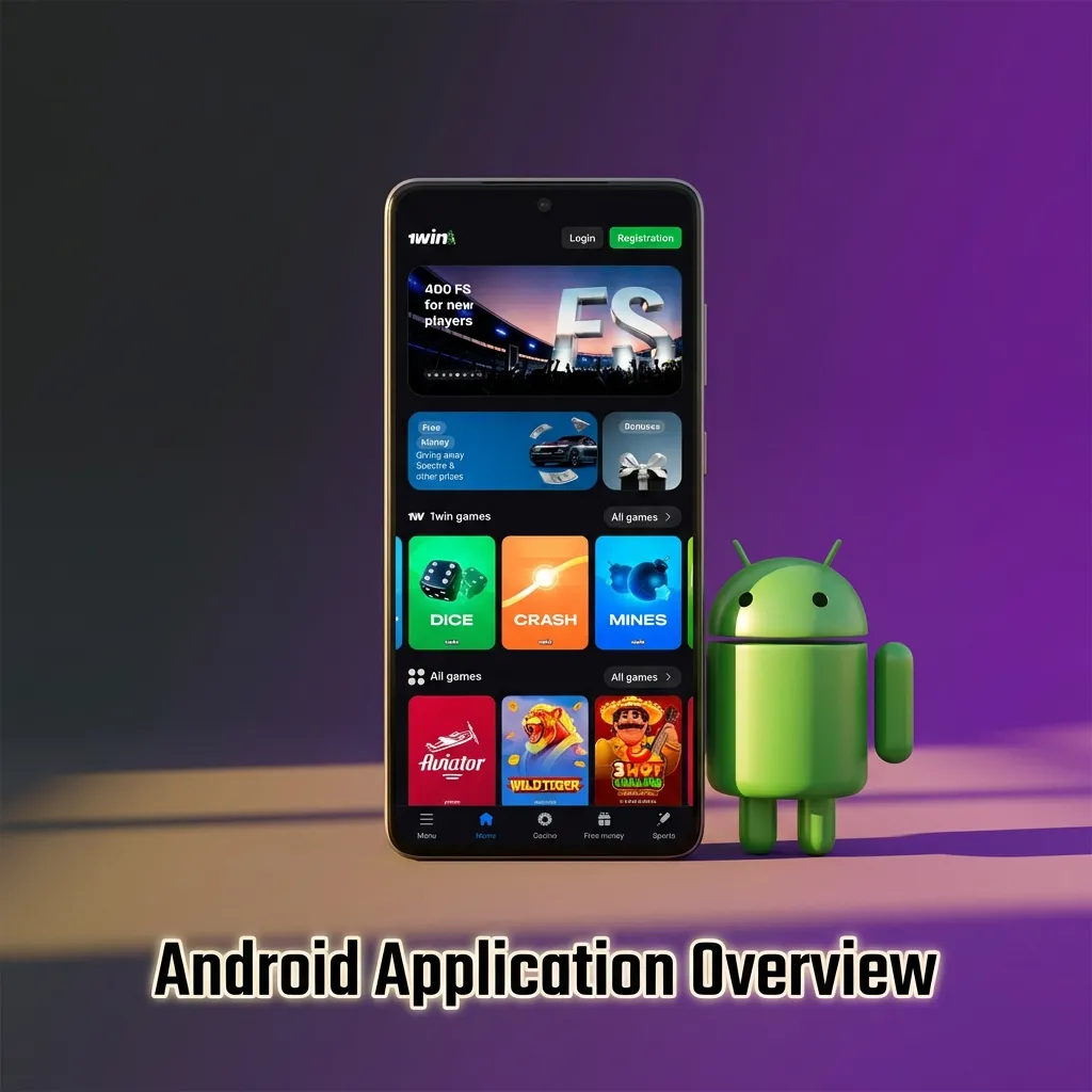 Android app icon showing mobile betting and casino games interface on smartphone screen