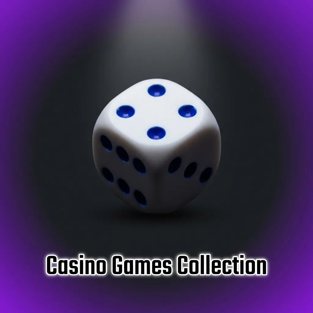 Diverse casino games collection including slots, live dealer tables, card games, and virtual sports entertainment