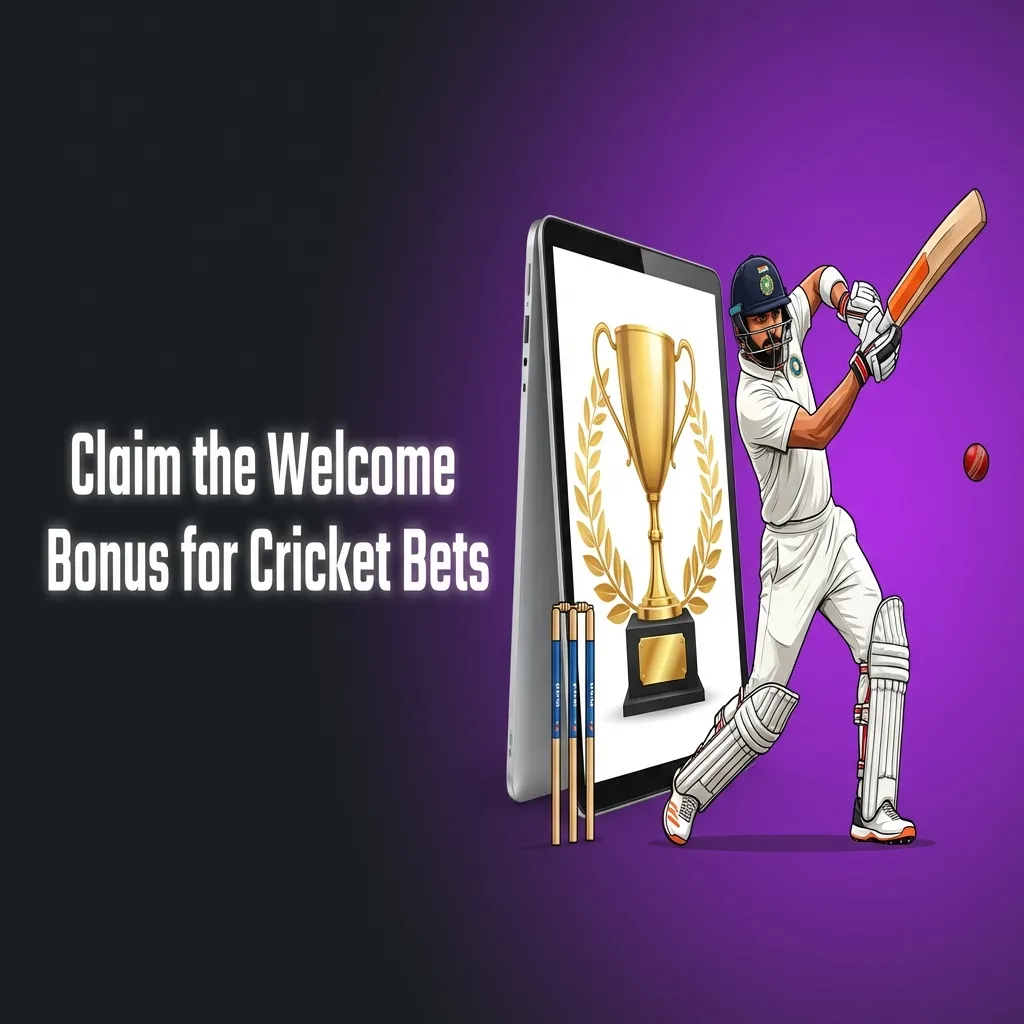 Cricket betting welcome bonus offer showing 500% deposit match up to ₹80,400 for new users on IPL and ICC tournaments