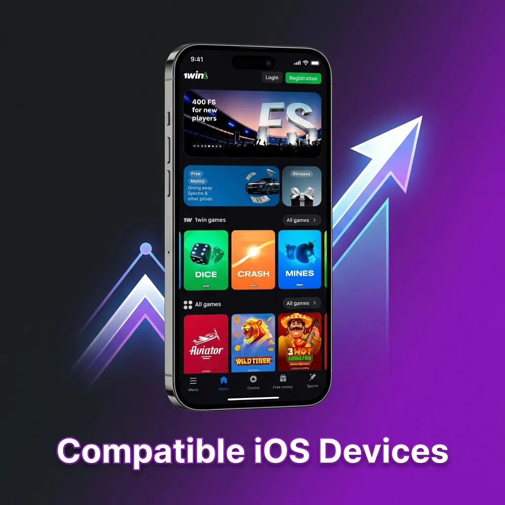 List of compatible iOS devices including iPhone X through 15 series, iPad Pro, iPad Air, and iPad Mini models