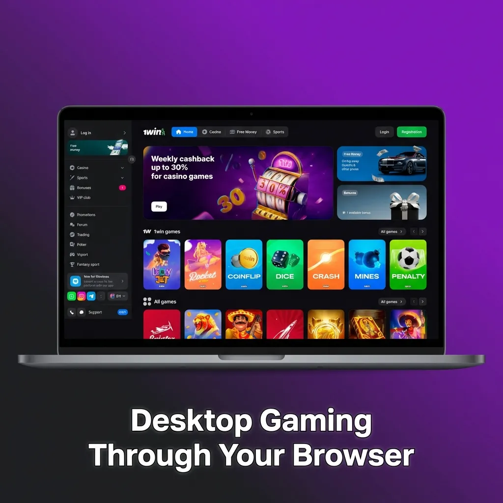 Desktop gaming interface showing live betting markets and casino games accessible through web browser on computer screen