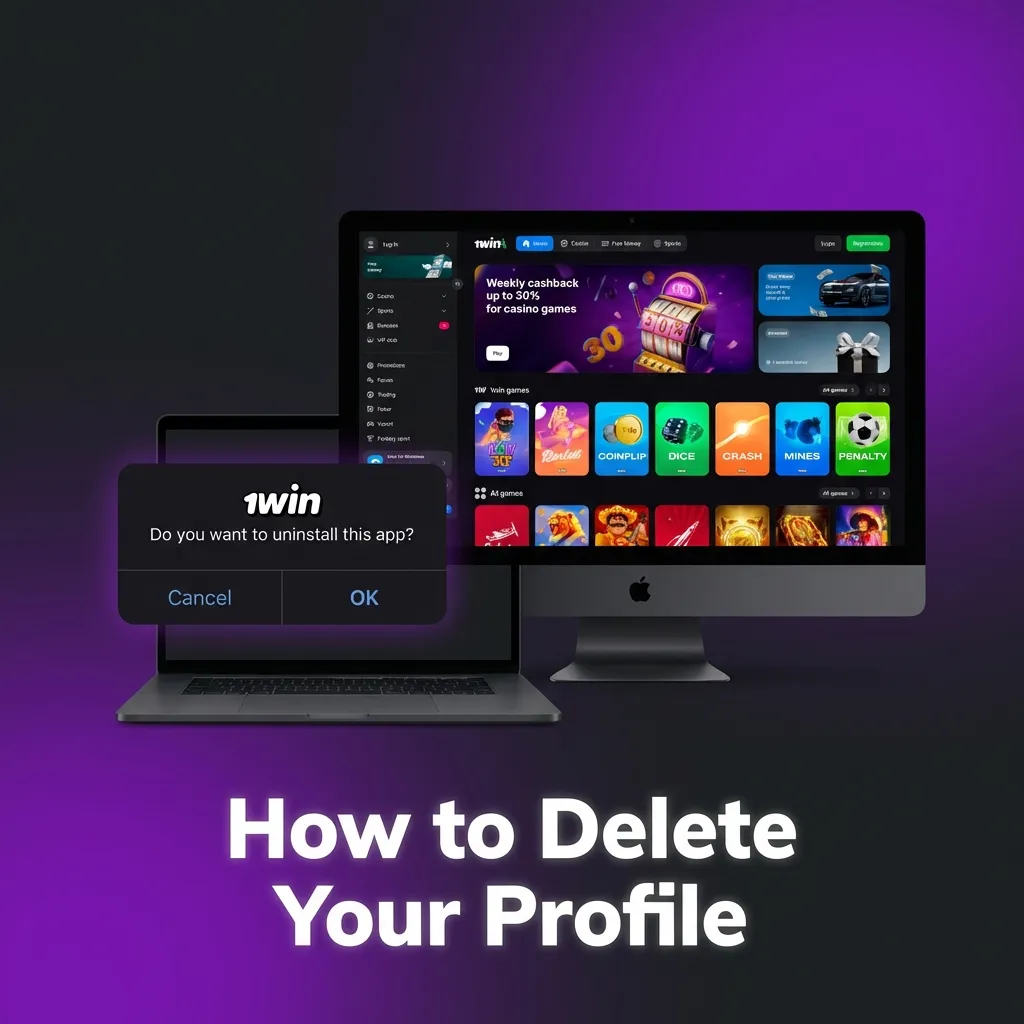 Steps showing how to permanently delete your profile from personal dashboard settings