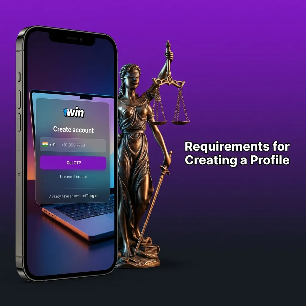 Person reviewing eligibility criteria for online betting profile creation on computer screen