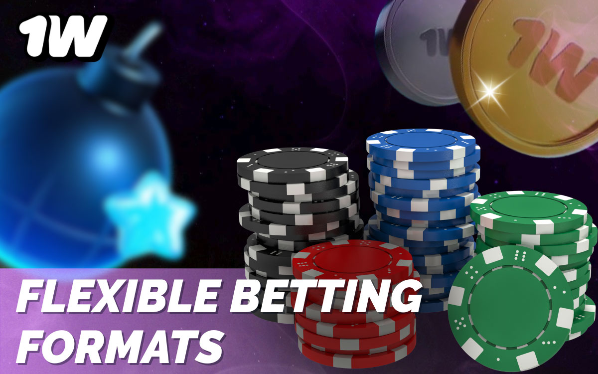 Betting options interface showing Multi Live, Line Pre-Match, and Express Builder formats with customizable selections