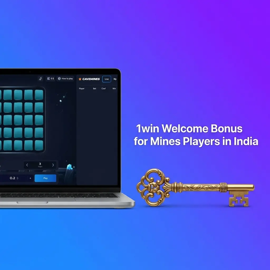 1win India welcome bonus up to 170% across four deposits, minimum INR 500, for Mines and sports players